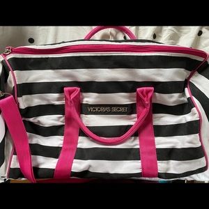 Victoria Secret striped small duffle